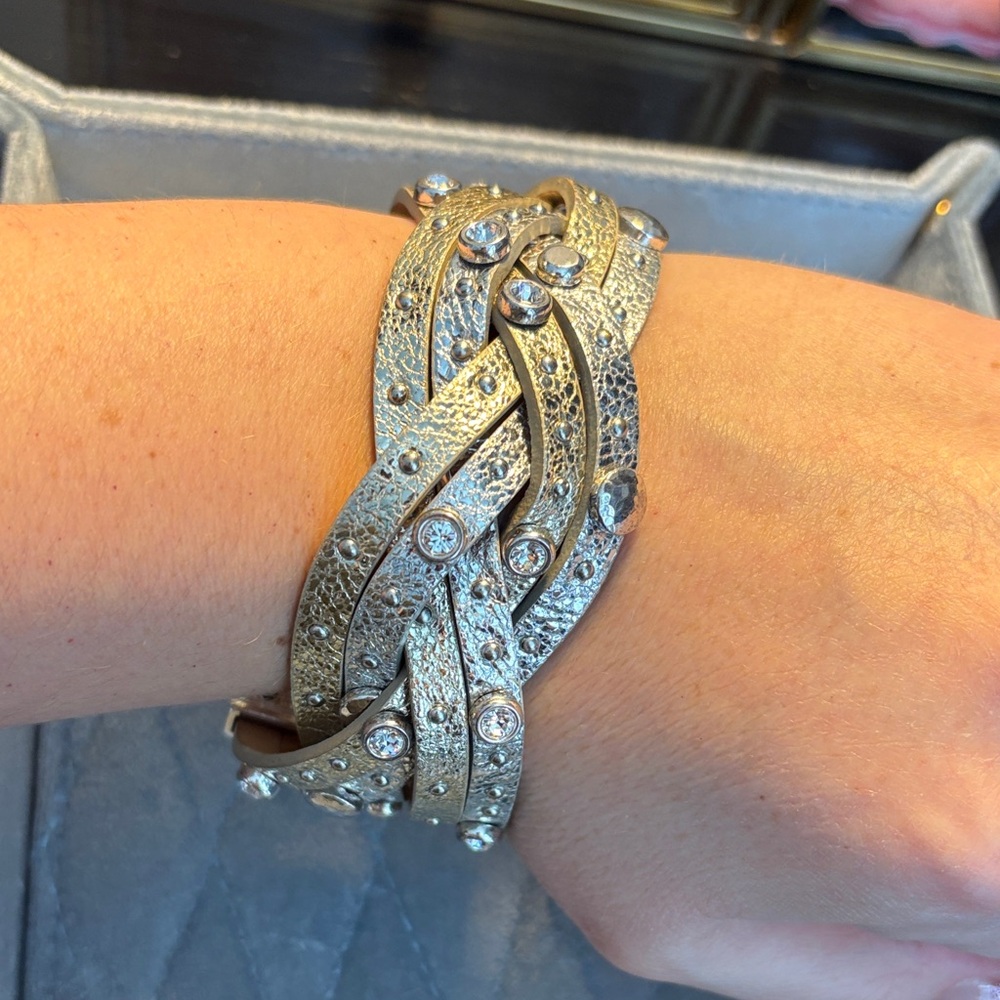 Brighton Gold and Silver Braided Bracelet